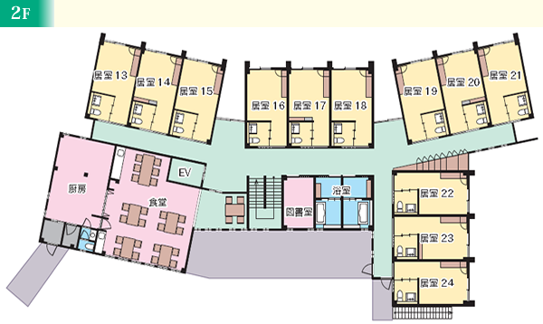 施設見取り図：２F